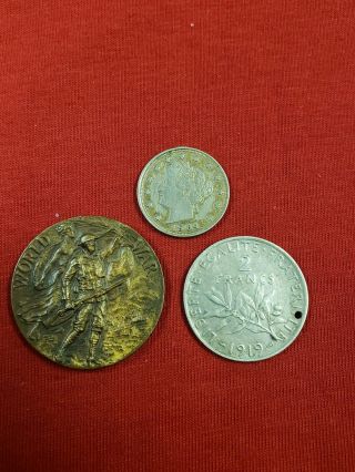 World War 1 Medal & Coin Grouping