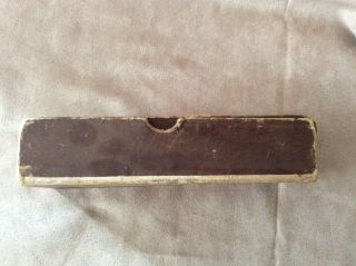 Vintage Harkauf Bucktail Wooden Minnow Box / Box only 3