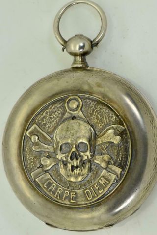 Antique American President James Garfield Masonic pocket Watch by G.  L.  Ames&Bro 2