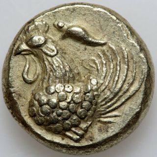 Ancient Greek Coin Gold Electrum Ionia Phokaia.  Circa 480 - 450 Bc.  Hekte - Rooste