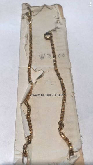 Antique Dead Stick Gold Filled Pocket Watch Holder Chain Fob Dy