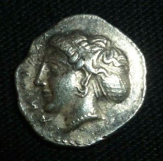 Rare Greek Ancient Coin - Silver Obol - Circa 400 - 350 Bc /1025