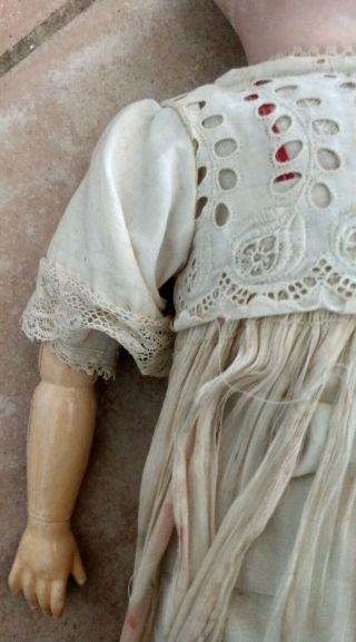 VINTAGE OLD PORCELAIN DOLL GERMANY 890 BISQUE BODY 2