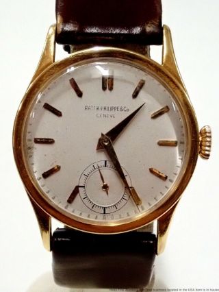 18k Gold Vintage Patek Philippe 300226 Calatrava 96cal 18j Automatic Mens Watch