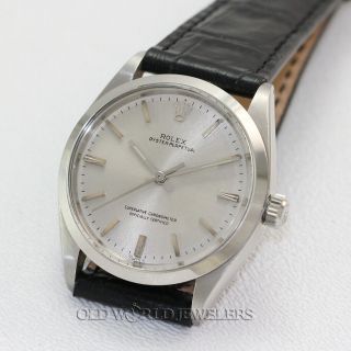 Rolex Vintage Oyster Perpetual 1003 Silver Stick Dial Stainless Steel Circa 1964