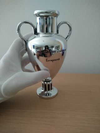 TROPHY OLD EUROPA CUP.  ANCIENT EUROPEAN.  REAL MADRID,  MILAN,  BENFICA,  INTER 4