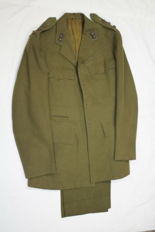 Ww2 Canadian Rca Officers Service Dress Jacket With Trousers