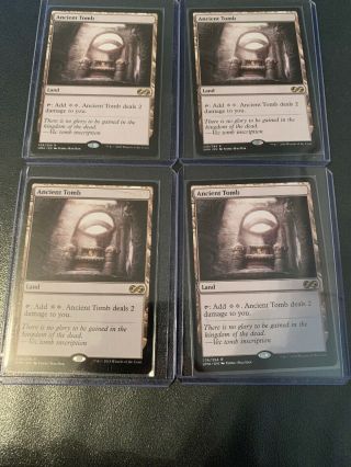 4x Ancient Tomb,  Ultimate Masters,  Pack Fresh