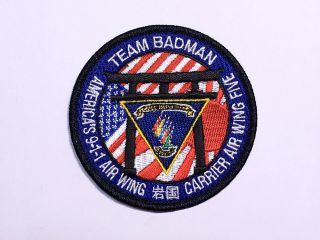 Usn/navy Cvw - 5 Team Badman 9 - 11 Iwakuni Shoulder Patch