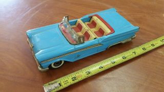 Vintage Haji Ford Fairlane Japan Friction Tin Toy Car 1950 