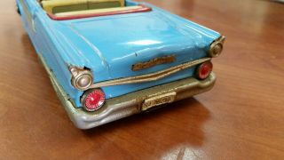 Vintage HAJI Ford Fairlane Japan Friction Tin Toy Car 1950 ' s 3