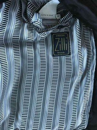 Vintage ZILLI Black Windbreaker Jacket with Removable Mink Lining 5