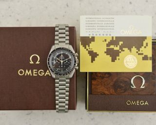 C1976 Vintage Omega Speedmaster Professional 145.  022 - 76 St Moon Watch Box/papers
