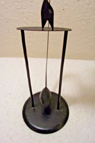 VINTAGE Pendulum Balance Toy SOLDIER RED COAT Metal American Folk Art MILITARY 5