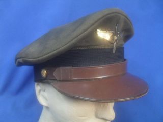 WWII US Army Air Corps Cadet Pilot Officer ' s Uniform Service Cap 4