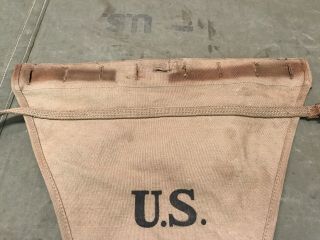 73B WWI & WWII US M1910 HAVERSACK BLANKET PACK TAIL - OD 3 4