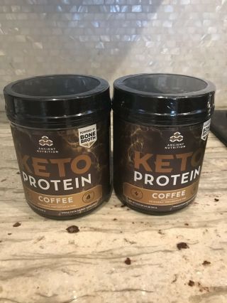 2 Ancient Nutrition Keto Protein Coffee 19.  9 Oz 545 G