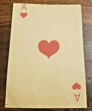 Rare Wwii Japanese Propaganda Philippines Leaflet Card Ace Of Hearts