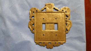 One Virginia Metalcrafters 24 - 18 Brass Ornamental Switch Plate Cover 6