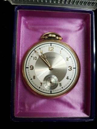 Waltham Colonial Riverside 21 Jewel 10k R.  G.  P.  Pocket Watch