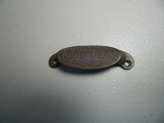 Vintage " Colding & Co.  " 4 " Cast Iron Draw Pull
