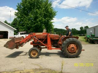 Allis Chalmers D 17 Antique Tractor Loader 3 PT PS farmall deere b g 6
