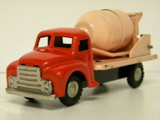 Vintage Cement Mixer Truck By San Japan Tin Friction
