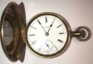 Antique Century U.  S.  A.  Pocket Watch Illinois Watch Co.  Elgin Case “monitor”