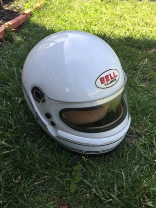 Vintage Early Rare Bell Xfm - 1 Indy F1 Racing Helmet 6/1988 Build Date