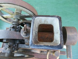 VERY RARE Antique Cast Iron Miniature Stationary Engine Hit and Miss 10