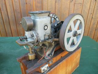 VERY RARE Antique Cast Iron Miniature Stationary Engine Hit and Miss 11