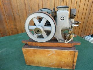 VERY RARE Antique Cast Iron Miniature Stationary Engine Hit and Miss 5