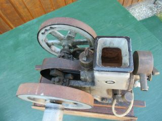 VERY RARE Antique Cast Iron Miniature Stationary Engine Hit and Miss 6