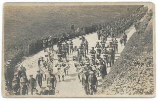 WW1 WWI BEF British Army soldiers - Royal Guernsey Light Infantry band parade 2