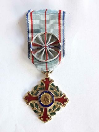 Rare Old French France Red Cross Medal Order - Grand Prix Humanitarian