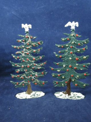 2 Large Metal Christmas Trees,  Eccles Brothers,  2000