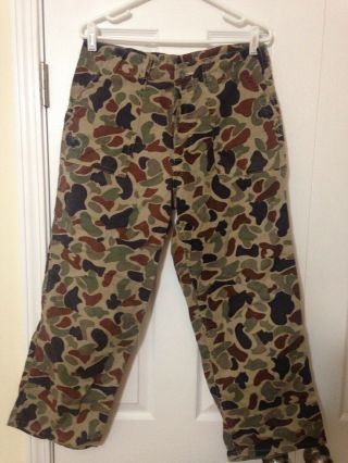 Unknown Military Foreign Army Camouflage Pants Cidg Camo Duck Hunter