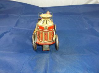Vintage Modern Toys Japan Tin Friction Toy Fire Truck ENGINE 1912 4