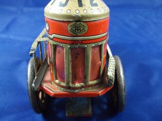 Vintage Modern Toys Japan Tin Friction Toy Fire Truck ENGINE 1912 5
