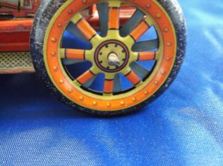Vintage Modern Toys Japan Tin Friction Toy Fire Truck ENGINE 1912 8