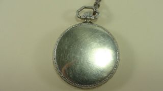 Antique South Bend Pocket Watch 19j 113443 Open Face with Chain NOT RUNNING 4
