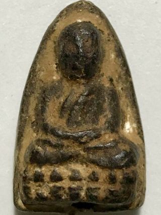 Phra Lp Tuad Rare Old Thai Buddha Amulet Pendant Magic Ancient Idol 33