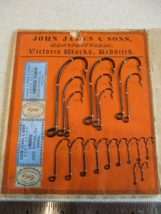Ancient and Interesting Early Hook Display Envelope From John James & Sons 3