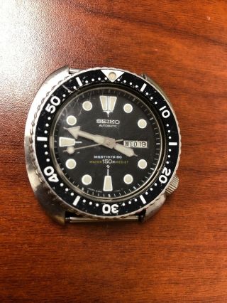 Seiko Diver 6306 - 7001 Day Date 1979 - 80 Automatic Watch Rare Marked Dial
