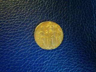 Ancient Byzantine Gold Solidus Heraclius 7th Century Ad Three Kings