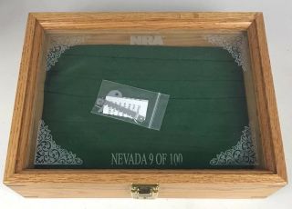 Nra Shadow Display Box Wood Gun With Nra Logo And Limited Edition 9 Of 100 Rare