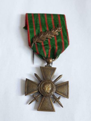 Ww1 France French Military Medal Cross Croix - 1914 - 1917 Wwi