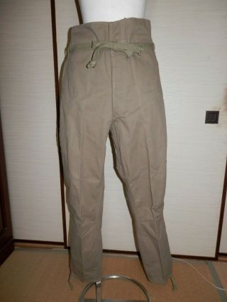 Ww2 Japanese Army 98 Battle Pants For Summer.  1942 Mr Okumura.  Very Very Good.  2 - 2