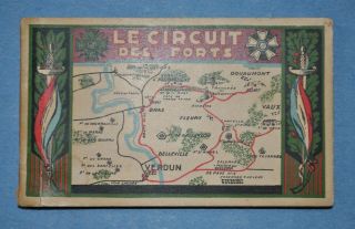 Le Circuit Des Forts - Wwi Postcard Views Of Various Forts & Monuments