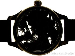 Jaeger LeCoultre Vintage Men ' s Wrist Watch Gold Skeleton Mens Wristwatch Swiss 6